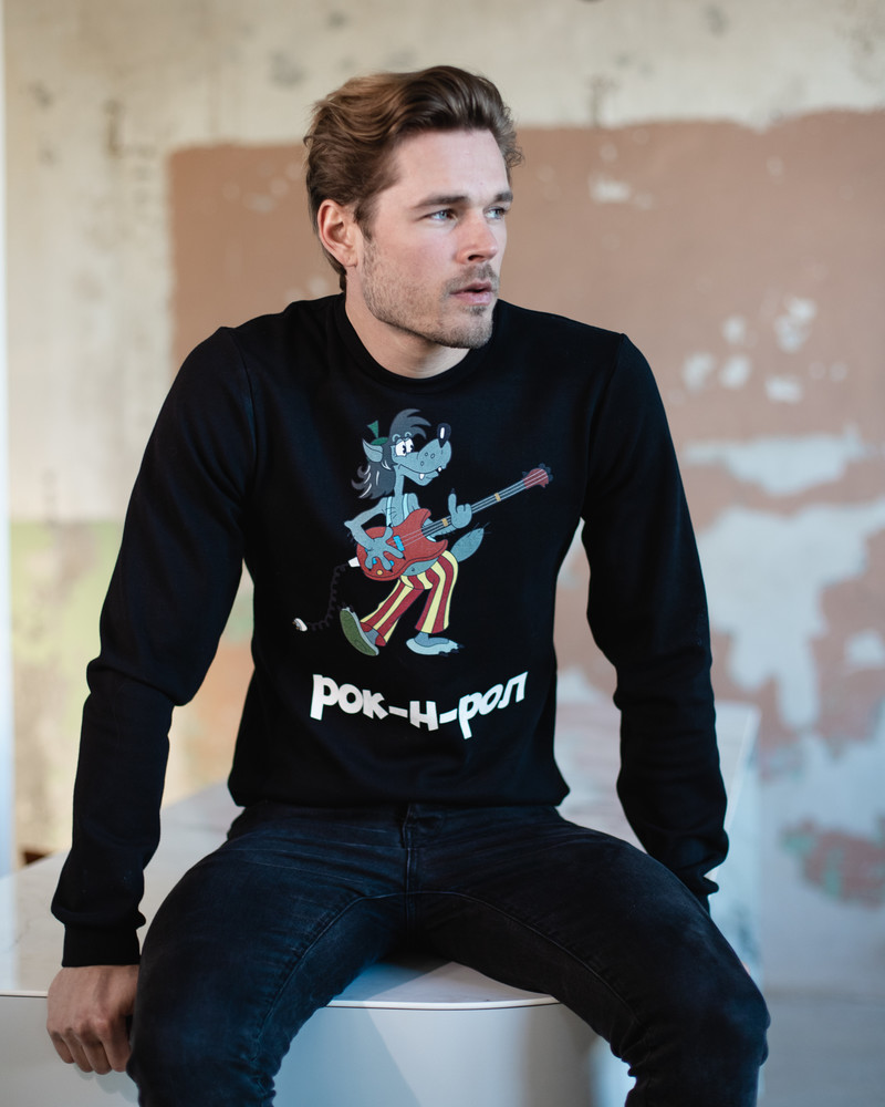 ROK N ROL SWEATSHIRT BLACK