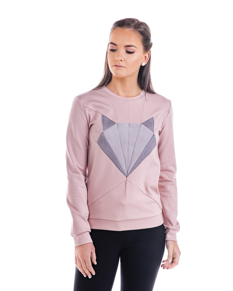 GREY FOX SWEATSHIRT PINK