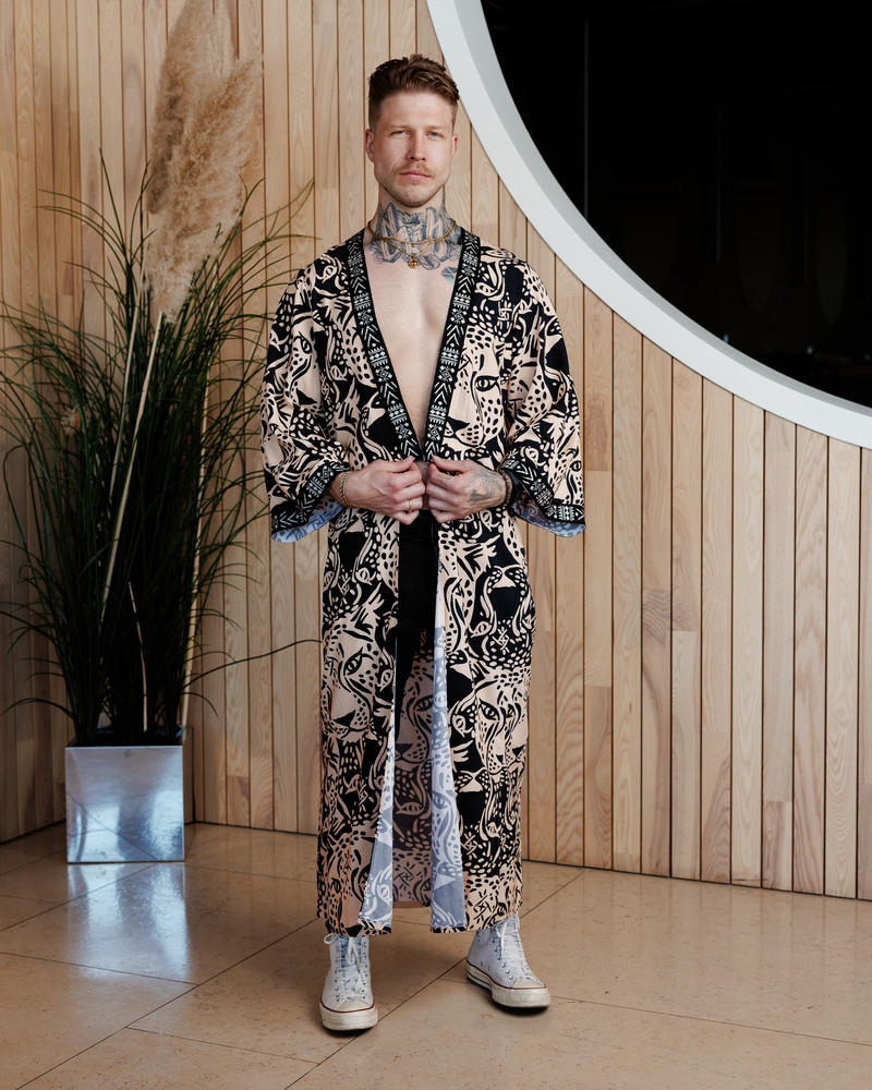 LETRIBE UNISEX KIMONO TIGER