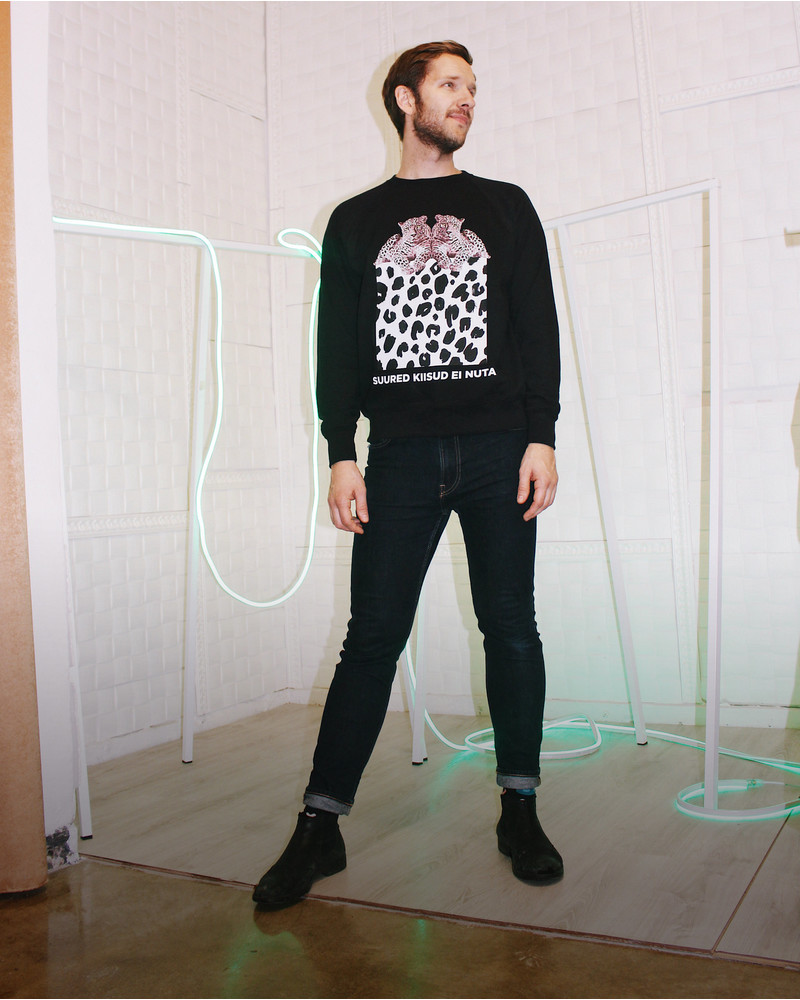 SUURED KIISUD EI NUTA MEN SWEATSHIRT BLACK