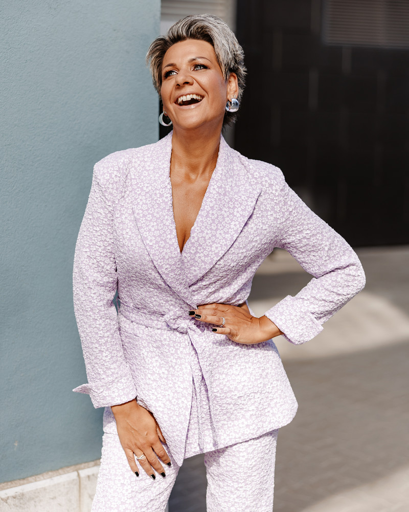 FLOWER POWER SUIT LILAC JACKET