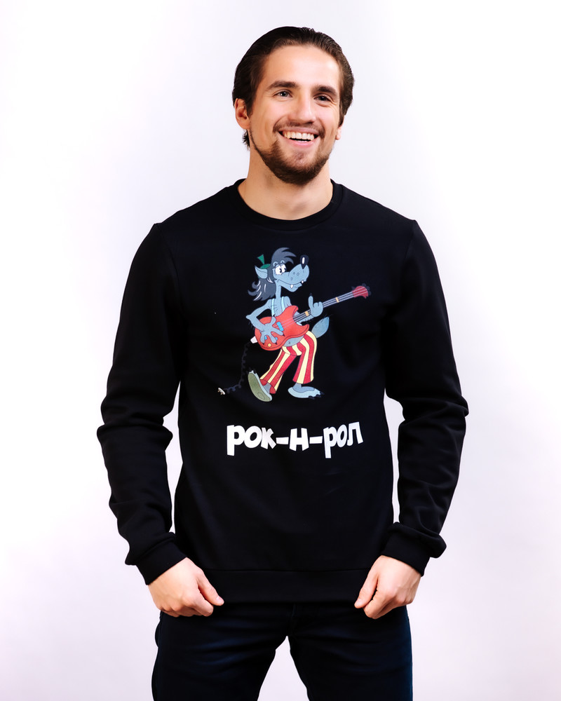 ROK N ROL SWEATSHIRT BLACK
