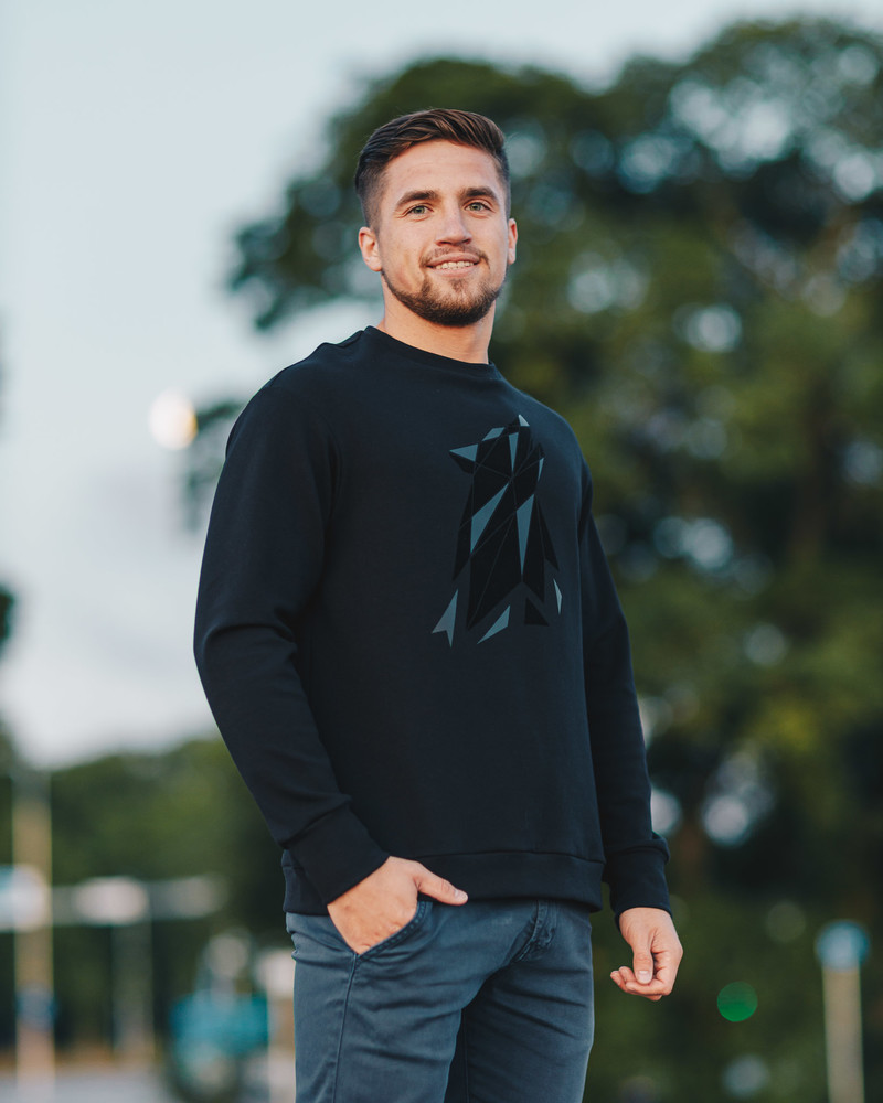 BLACK WOLF SWEATSHIRT BLACK