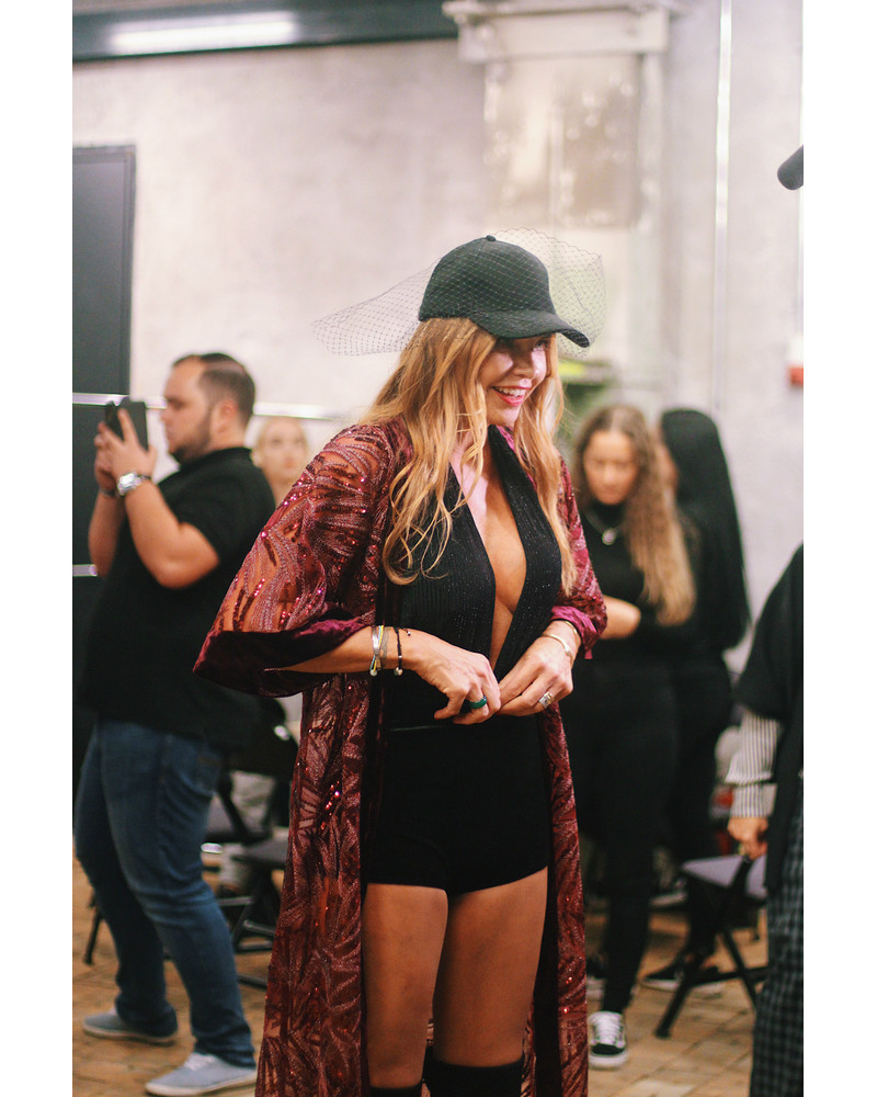 BORDEAUX MESH KIMONO