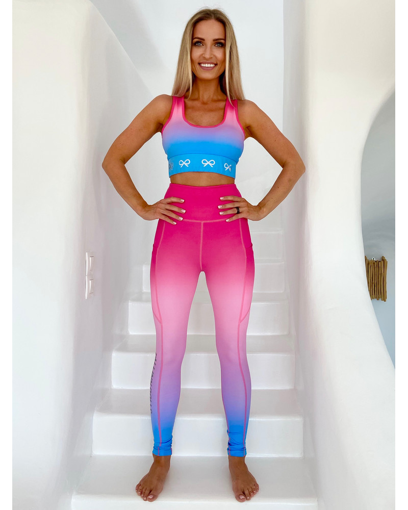 TD SIGNATURE SPORTS BRA PINK OMBRE