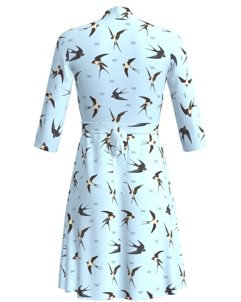 SWIFT ELEGANT DRESS LIGHT BLUE