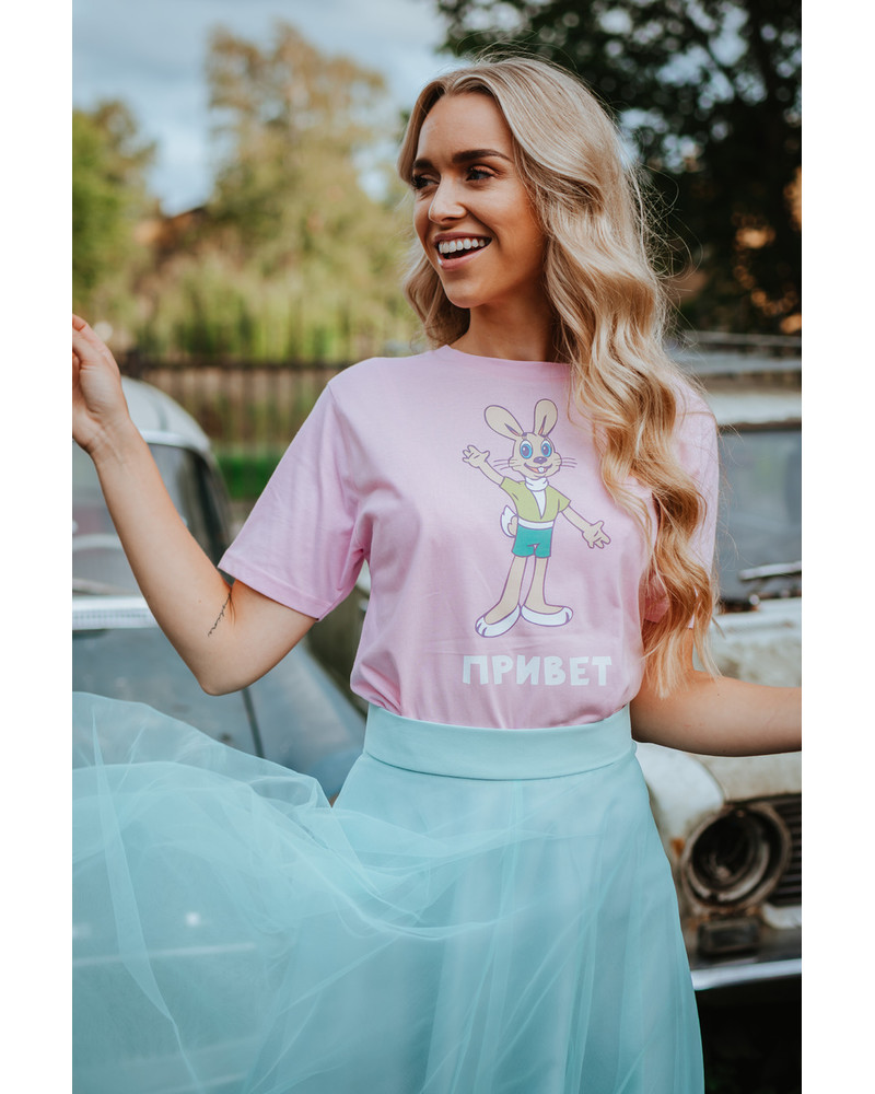 PRIVET OVERSIZE T-SHIRT LIGHT PINK