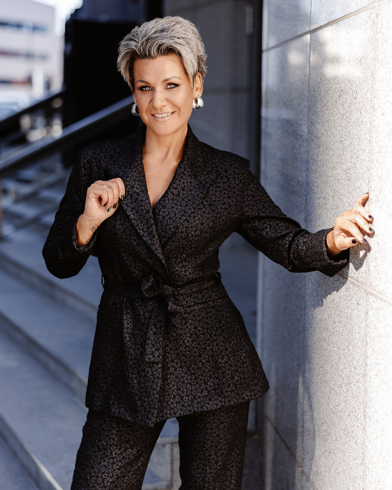 FLOWER POWER SUIT BLACK JACKET