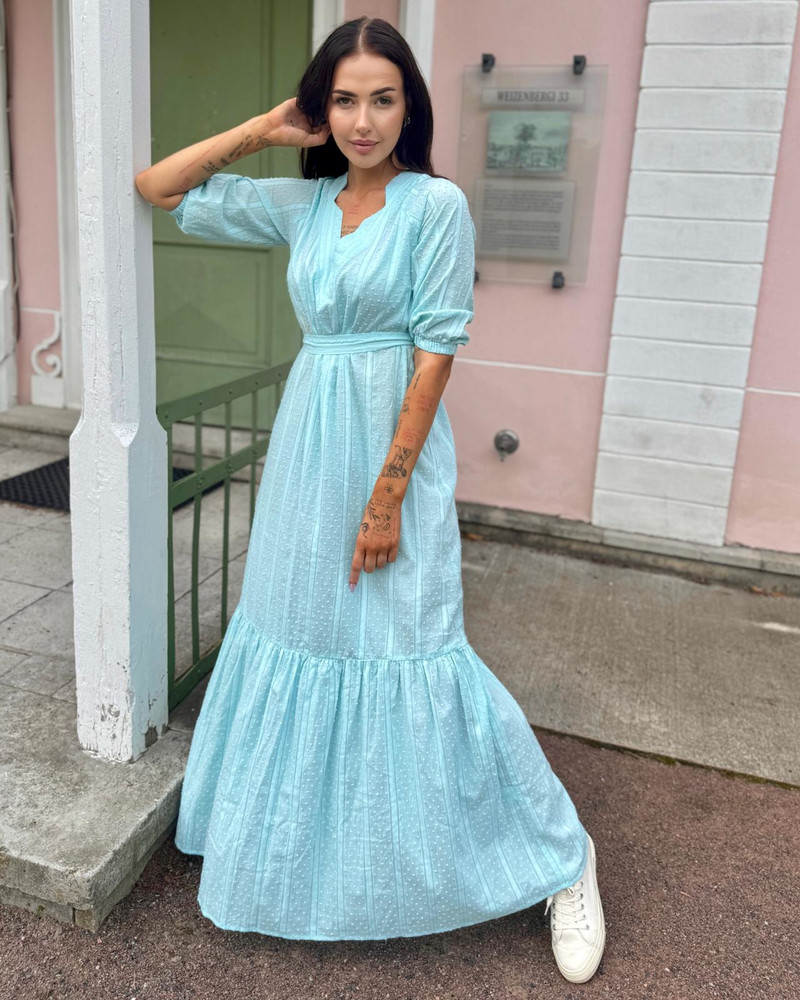 SUMMER COMET MAXI DRESS AQUA BLUE