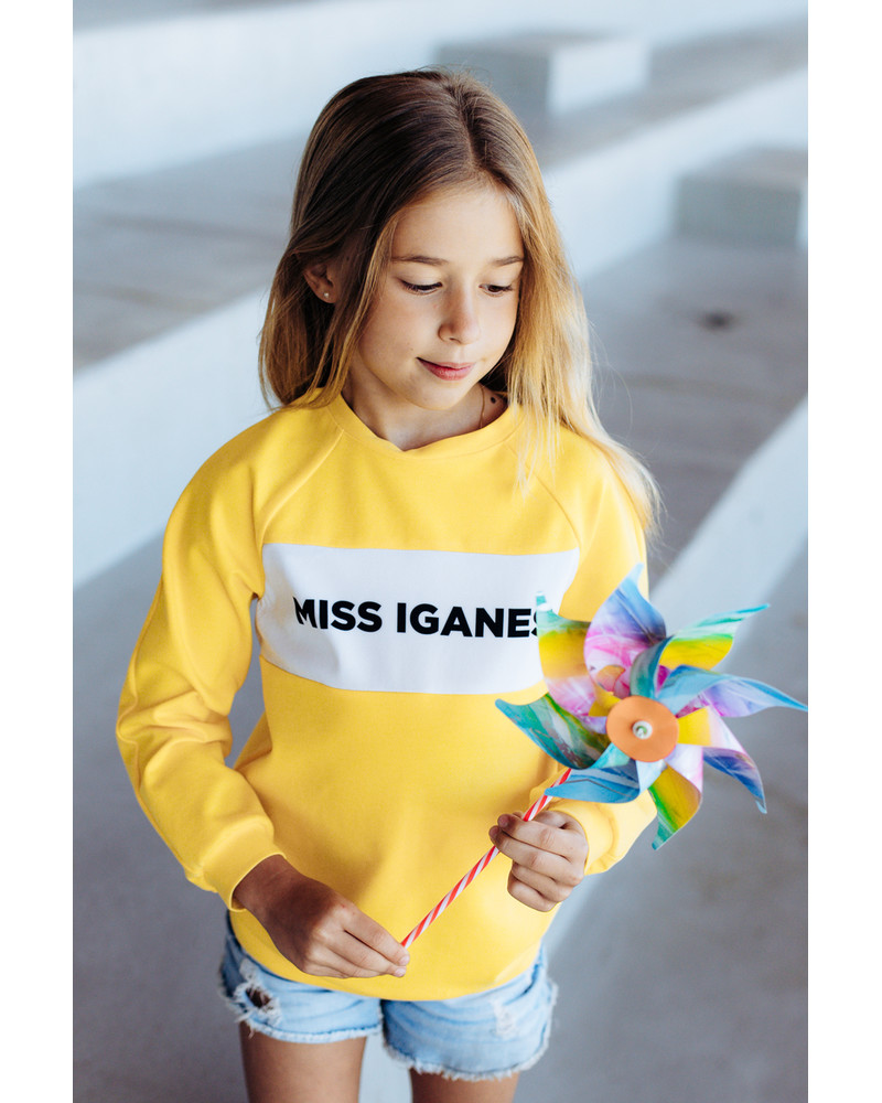 MISS IGANES KIDS SWEATSHIRT YELLOW