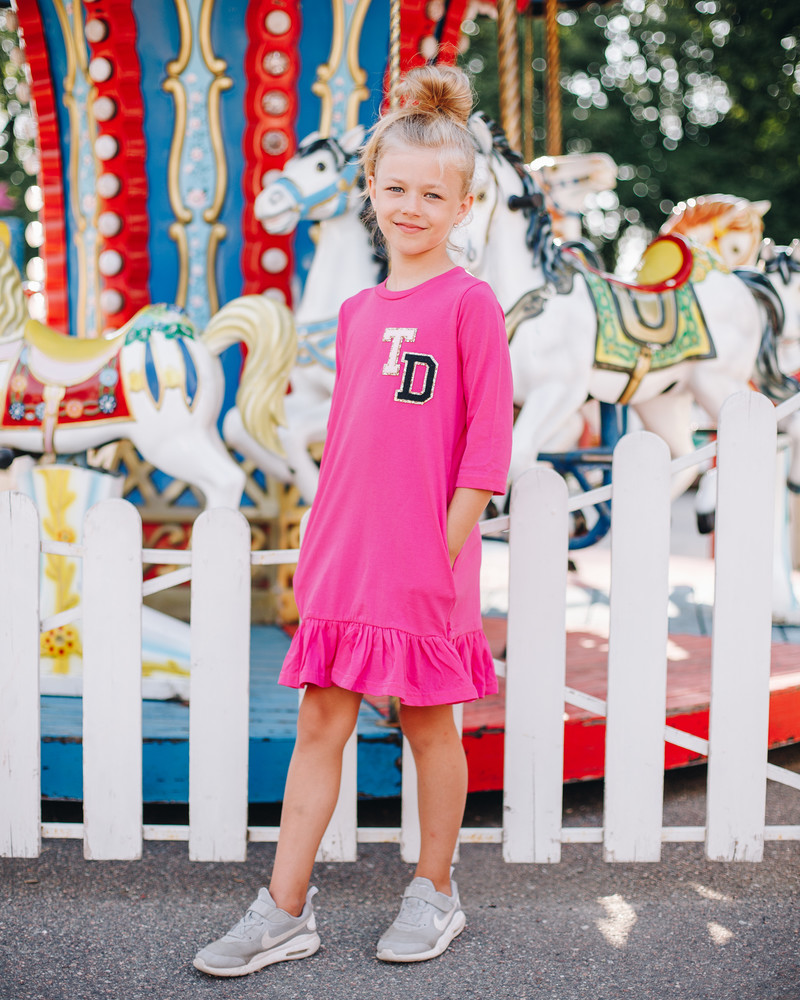TD KIDS DRESS FUCHSIA