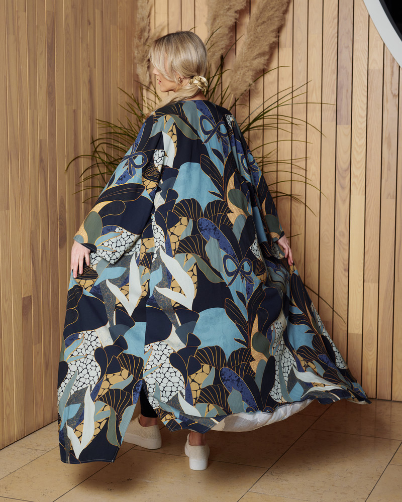 CAMO FLYAWAY KIMONO GREEN