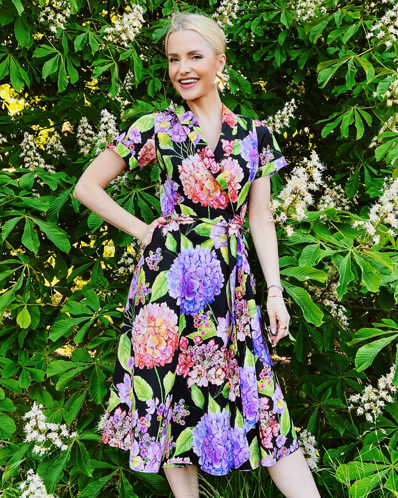 HORTENSIA SUMMER MOON MIDI DRESS