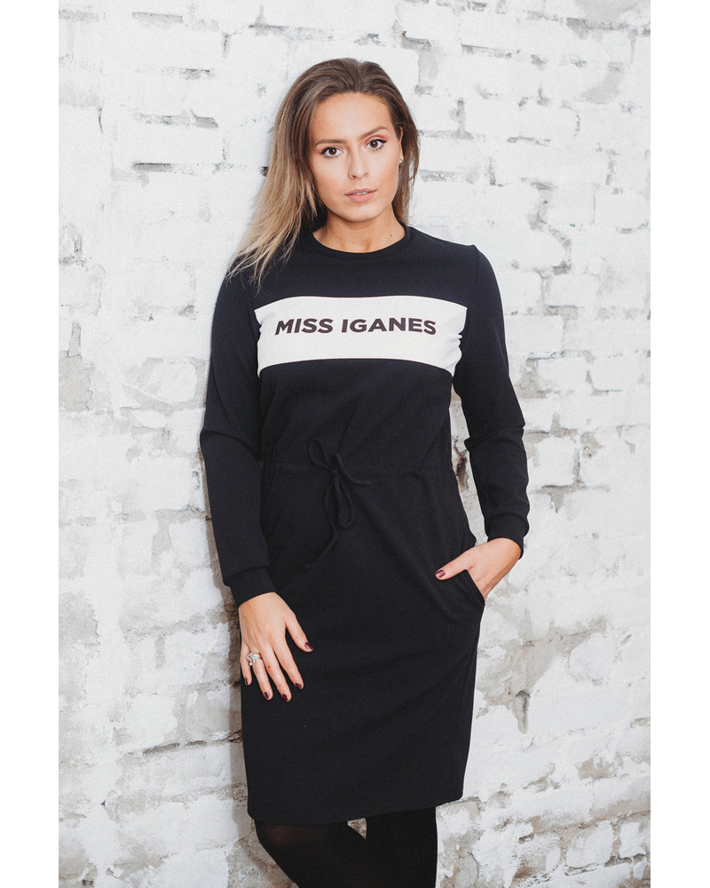 MISS IGANES BLACK JUMPER DRESS