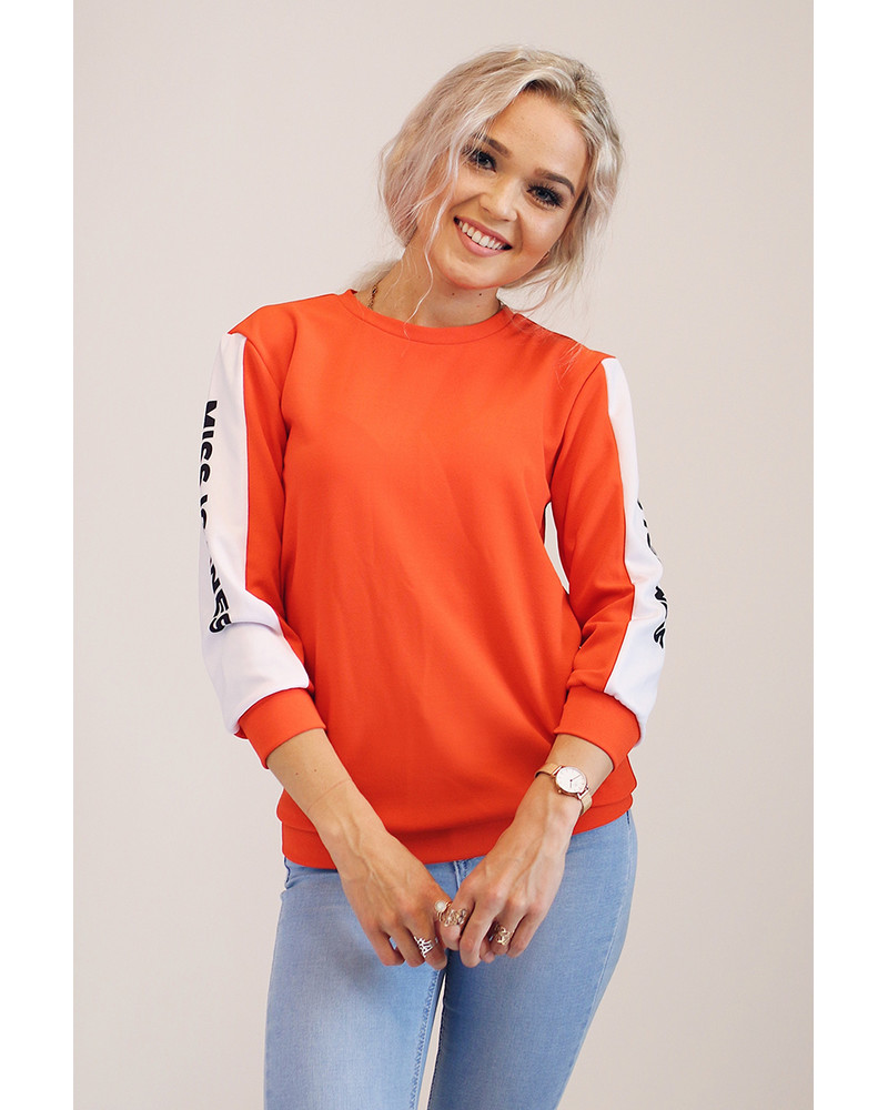 MISS IGANES SIDE ORANGE SWEATER