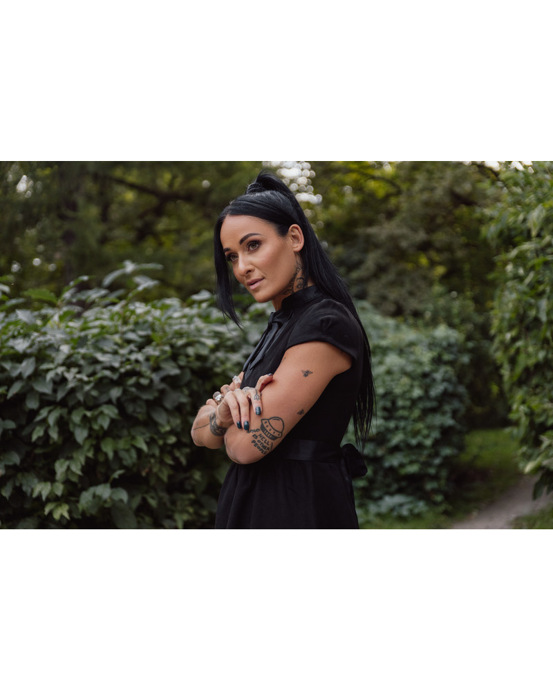 DOLLABLE DRESS SUEDE BLACK