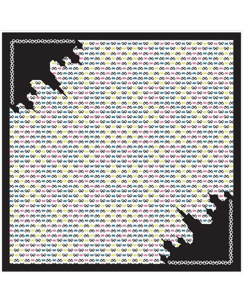 TD BOW SILKY SCARF SMALL