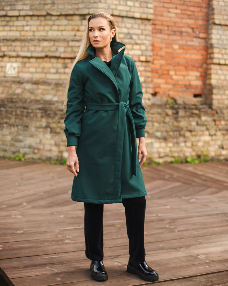 TD TRENCH COAT GREEN