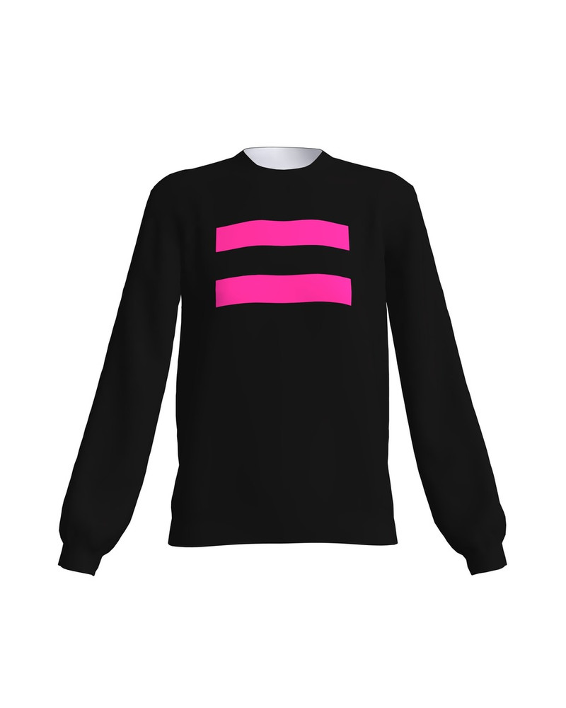 BLACK PINK NEON EQUAL SWEATER