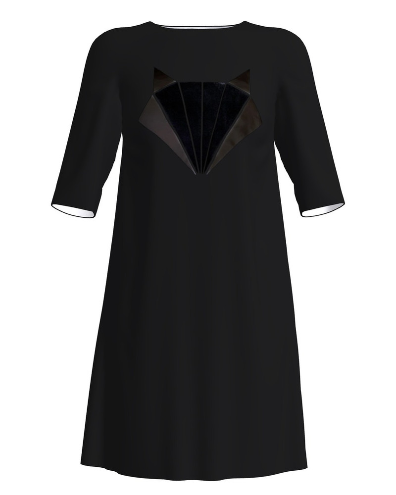 FOX DRESS BLACK