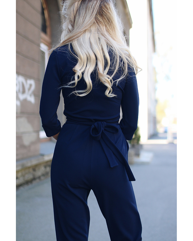 ELEGANT JUMPSUIT NAVY BLUE