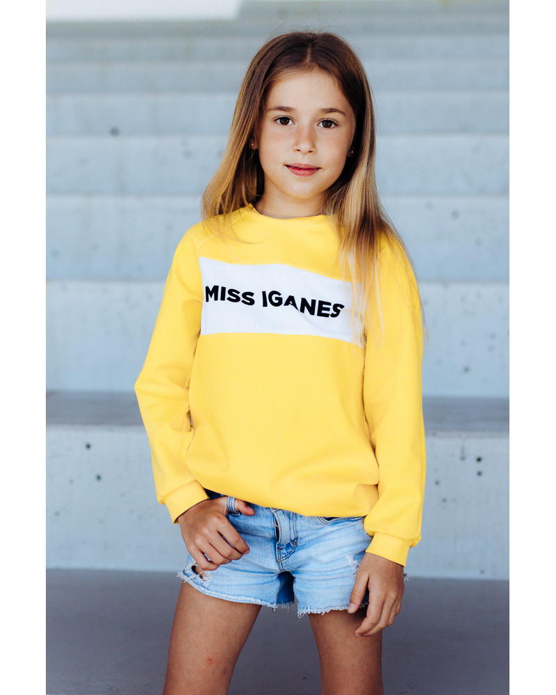 MISS IGANES KIDS SWEATSHIRT YELLOW