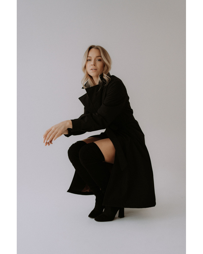 TD TRENCH COAT BLACK