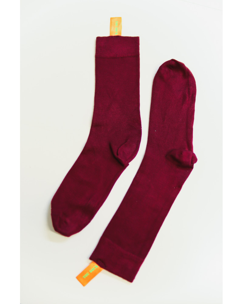 BORDEAUX HENSUGUSTA SIGNATURE SOCKS