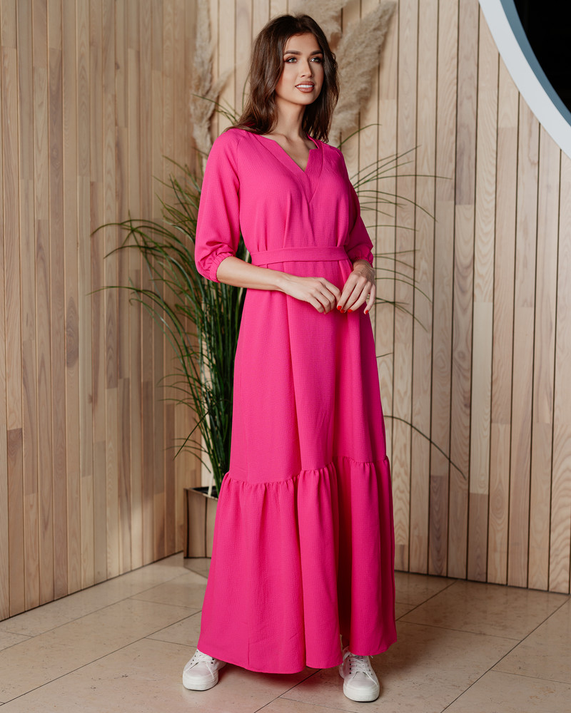 SUMMER COMET MAXI DRESS FUCHSIA