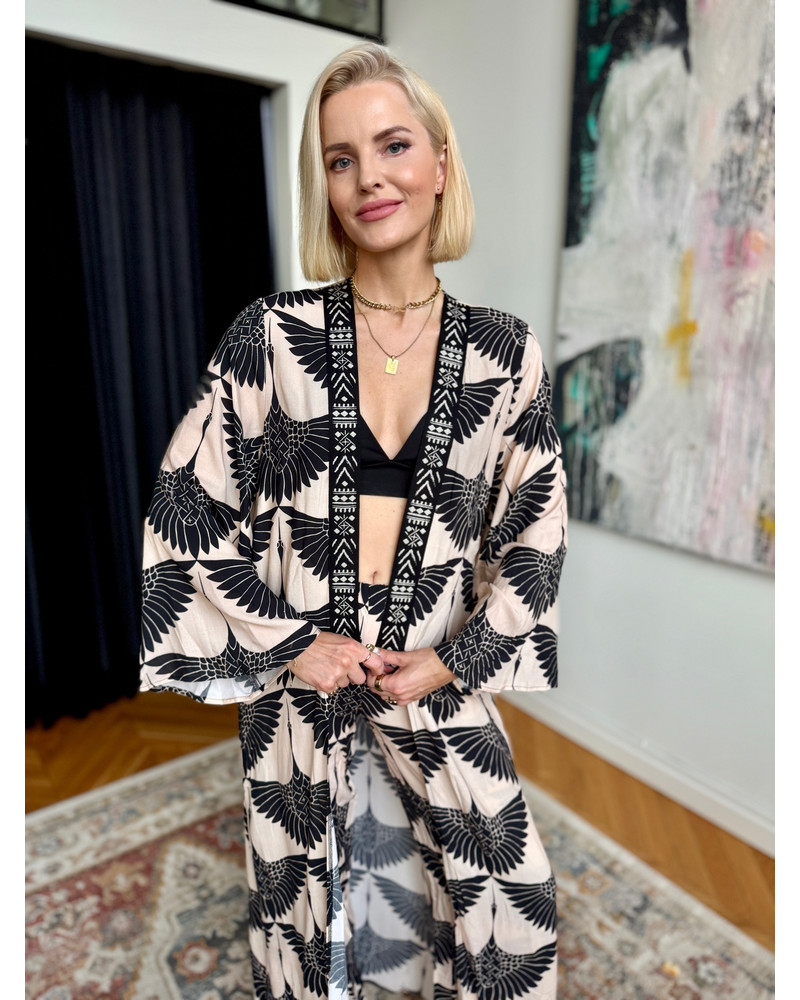 LETRIBE UNISEX STORK KIMONO