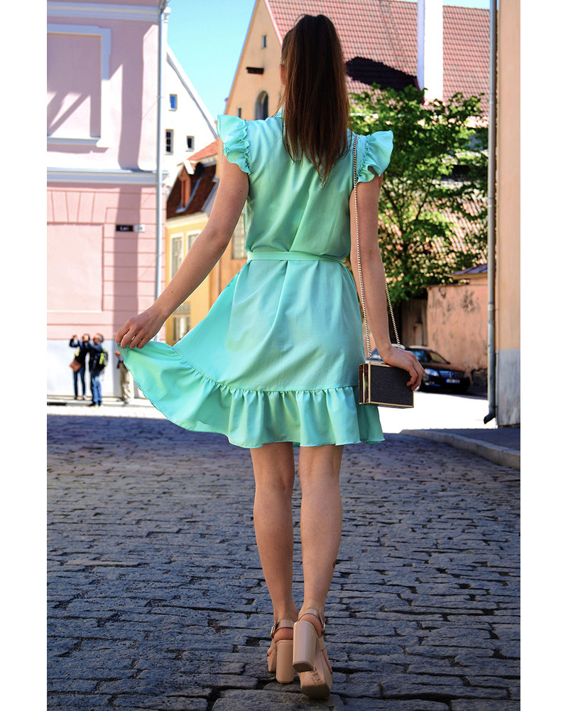 FRILL DRESS MINT