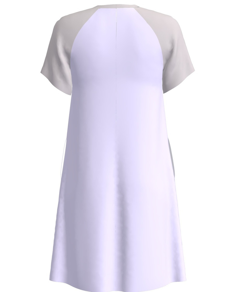 aweMOMness NURSING DRESS LILAC & GREY