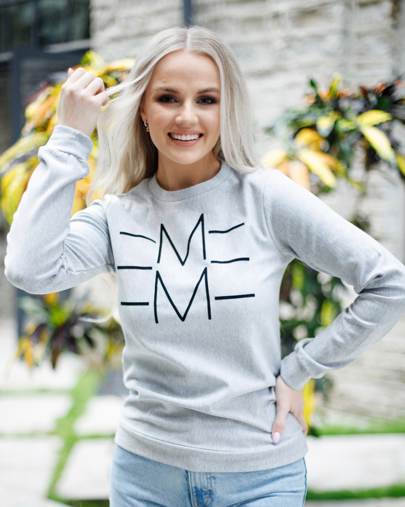 EMME SWEATSHIRT LIGHT GREY