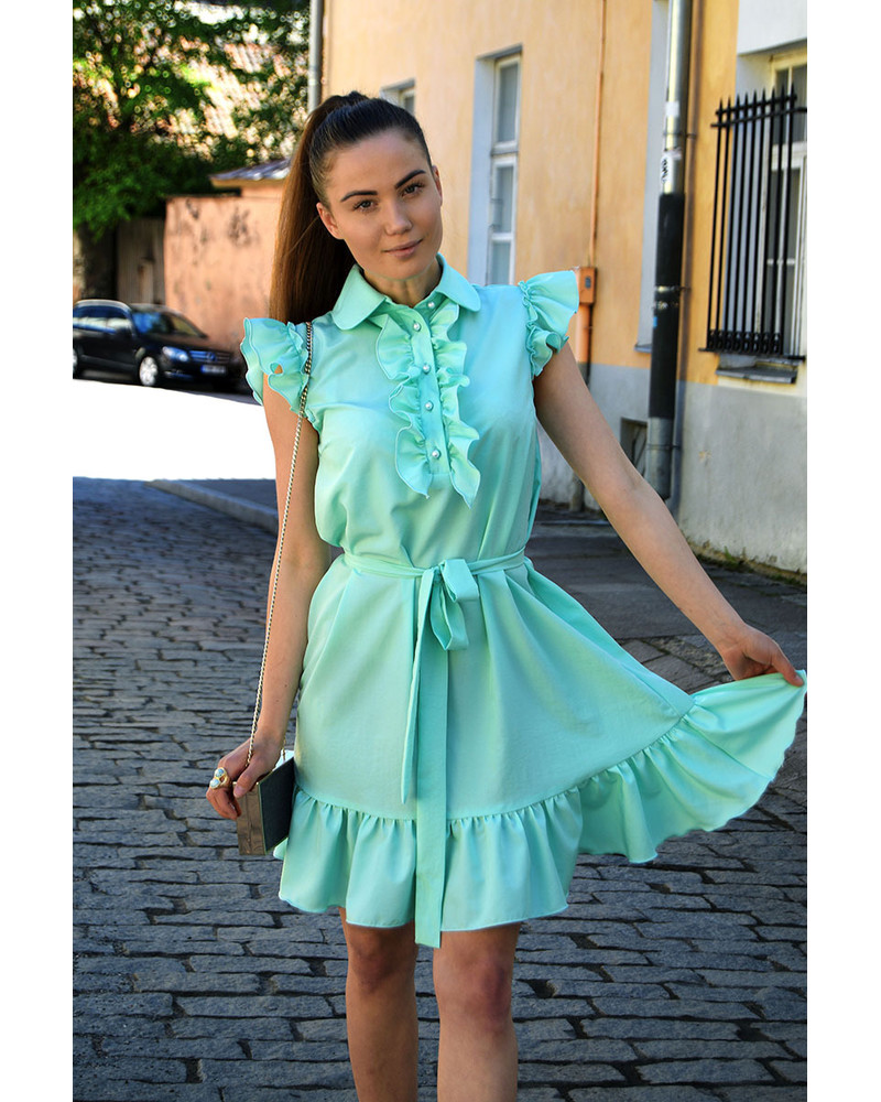 FRILL DRESS MINT