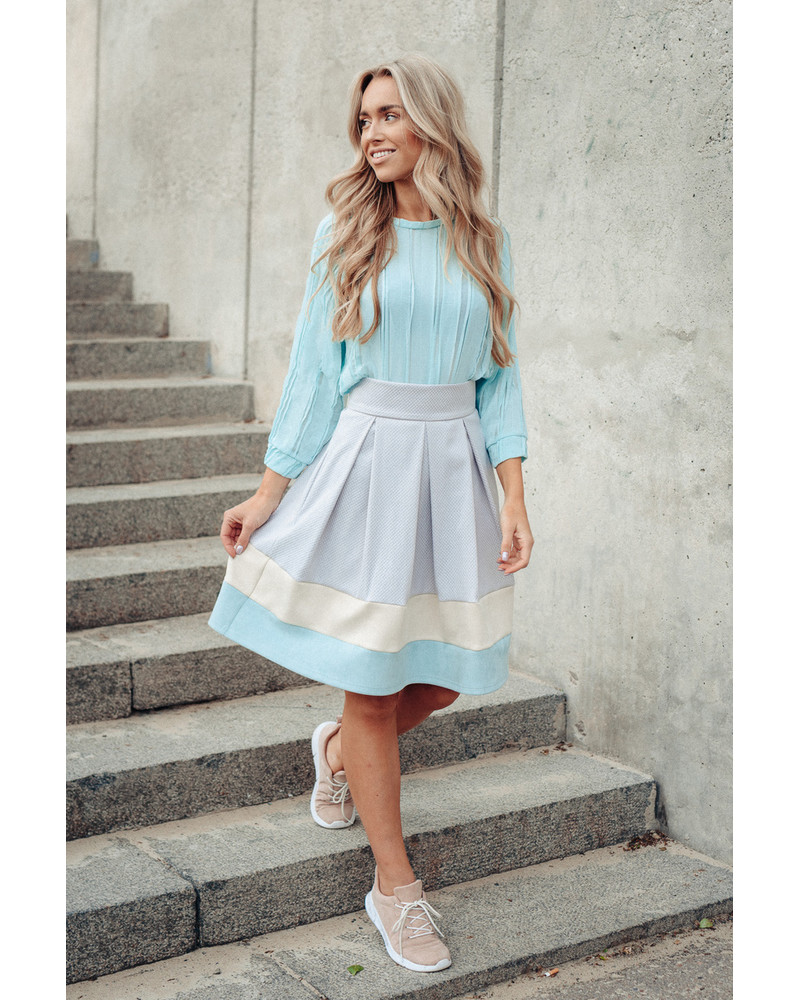 TRIO PETUNIA GREY SKIRT