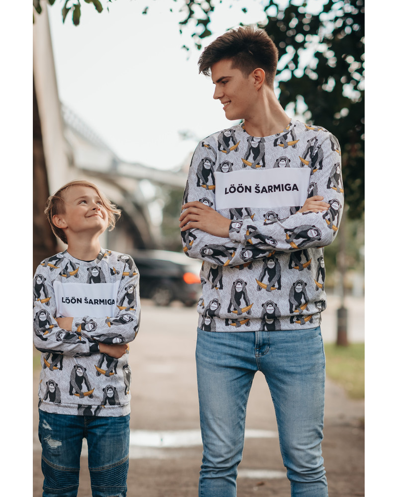LÖÖN ŠARMIGA KIDS SWEATSHIRT MONKEY