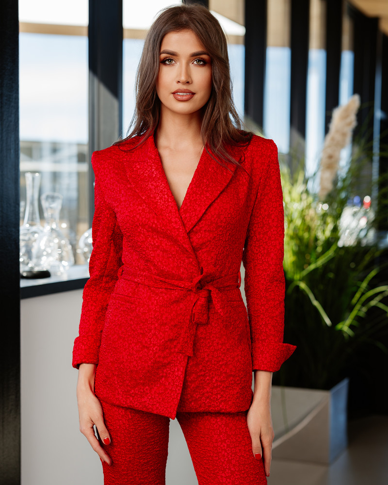 FLOWER POWER SUIT RED JACKET