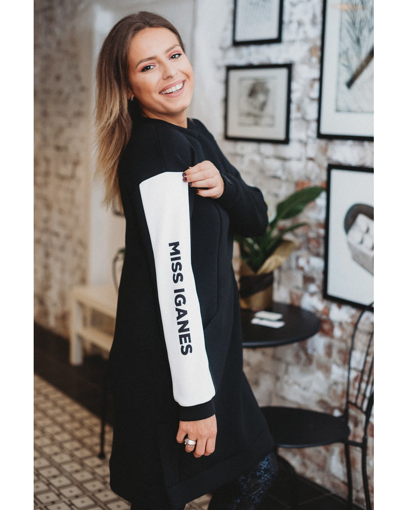 MISS IGANES OVERSIZE DRESS BLACK