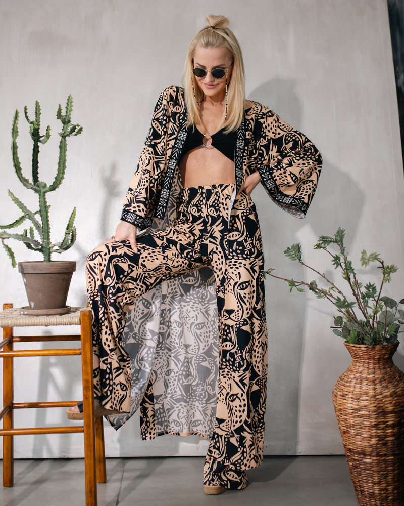 LETRIBE UNISEX KIMONO TIGER