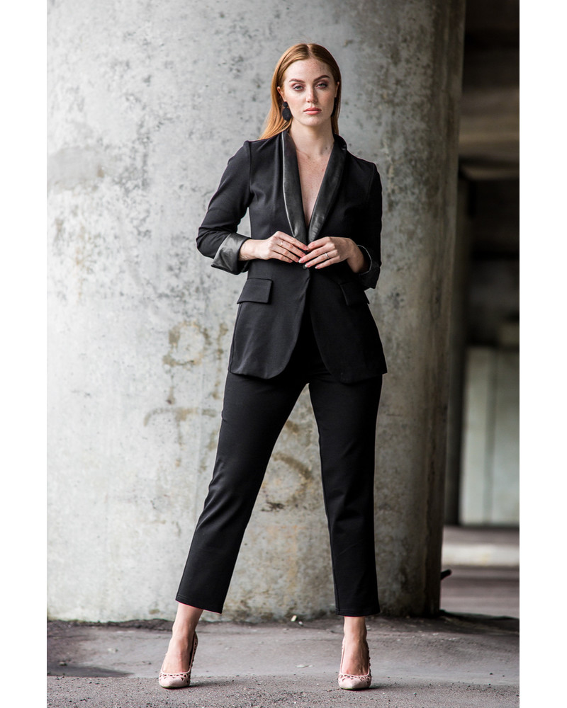 SKINNY TROUSERS BLACK