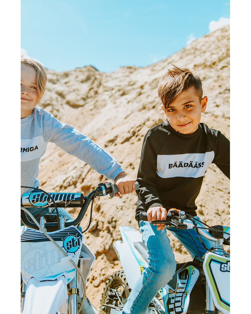LÖÖN ŠARMIGA KIDS SWEATSHIRT LIGHT GREY