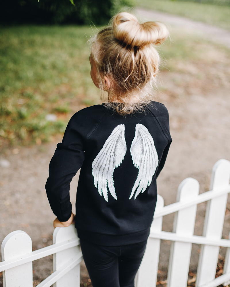 ANGEL KIDS SWEASHIRT BLACK