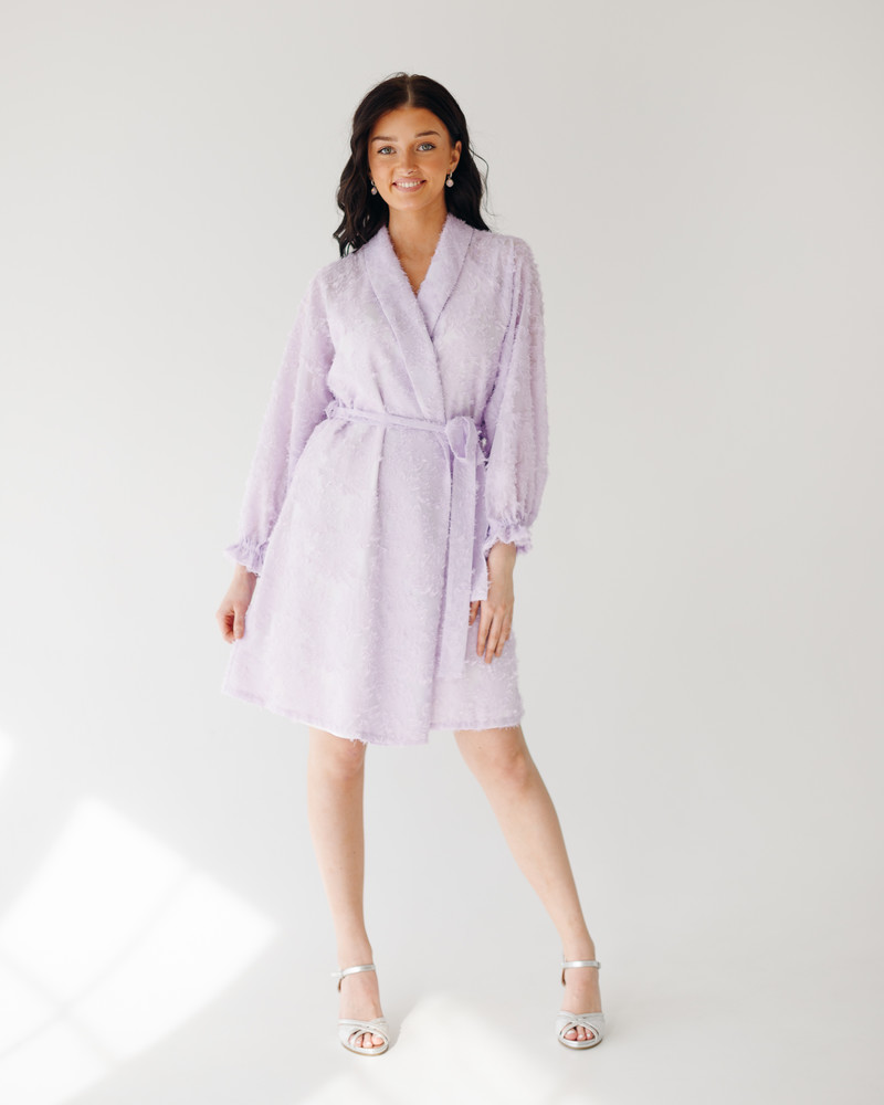 MOON DRESS FRINGE LILAC