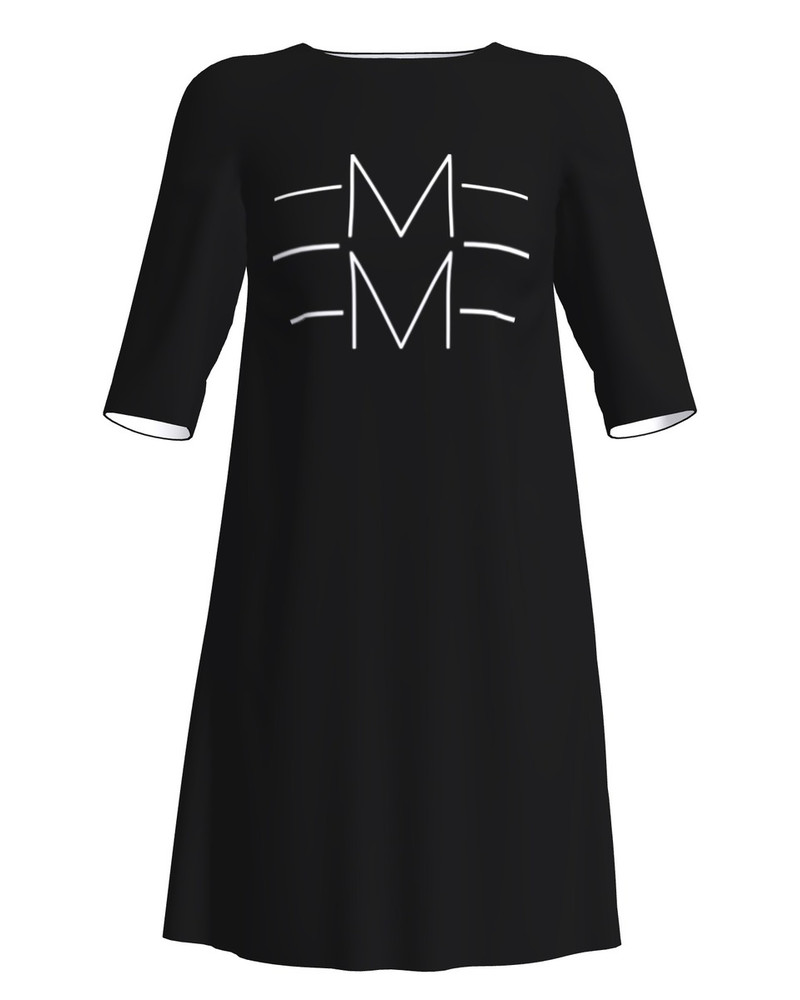 EMME PRINT DRESS BLACK