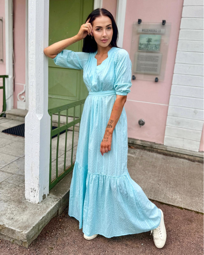 SUMMER COMET MAXI DRESS AQUA BLUE