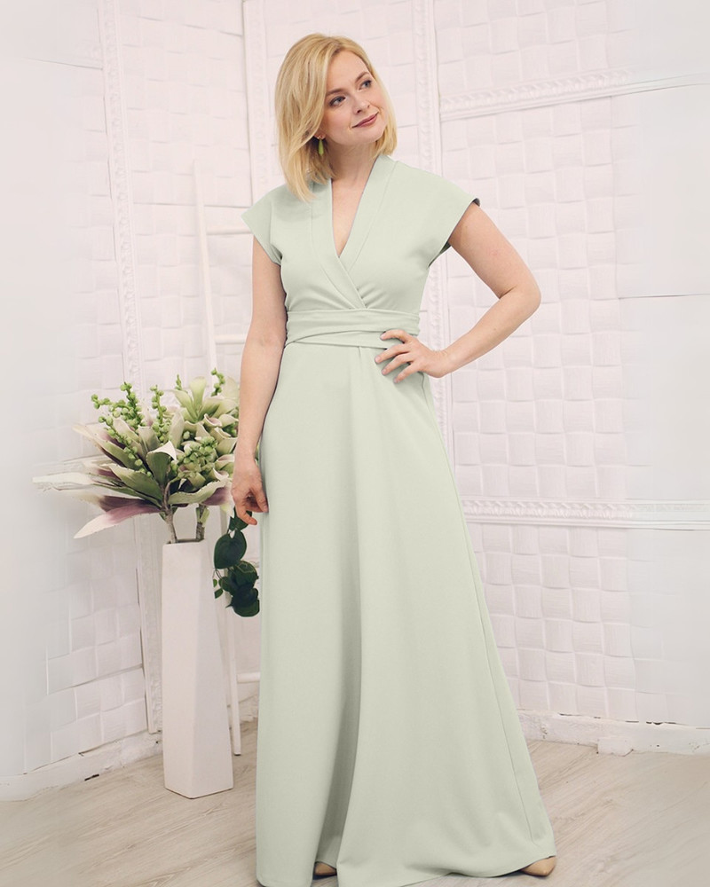 ELEGANT FREE MAXI DRESS MINT