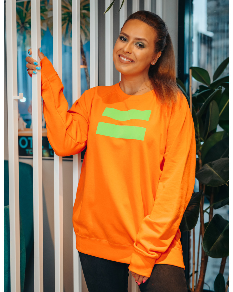 GREEN VÕRDSUS UNISEX SWEATSHIRT ORANGE