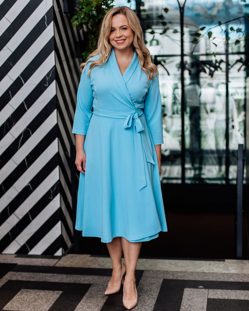 MOON MIDI DRESS SKY BLUE