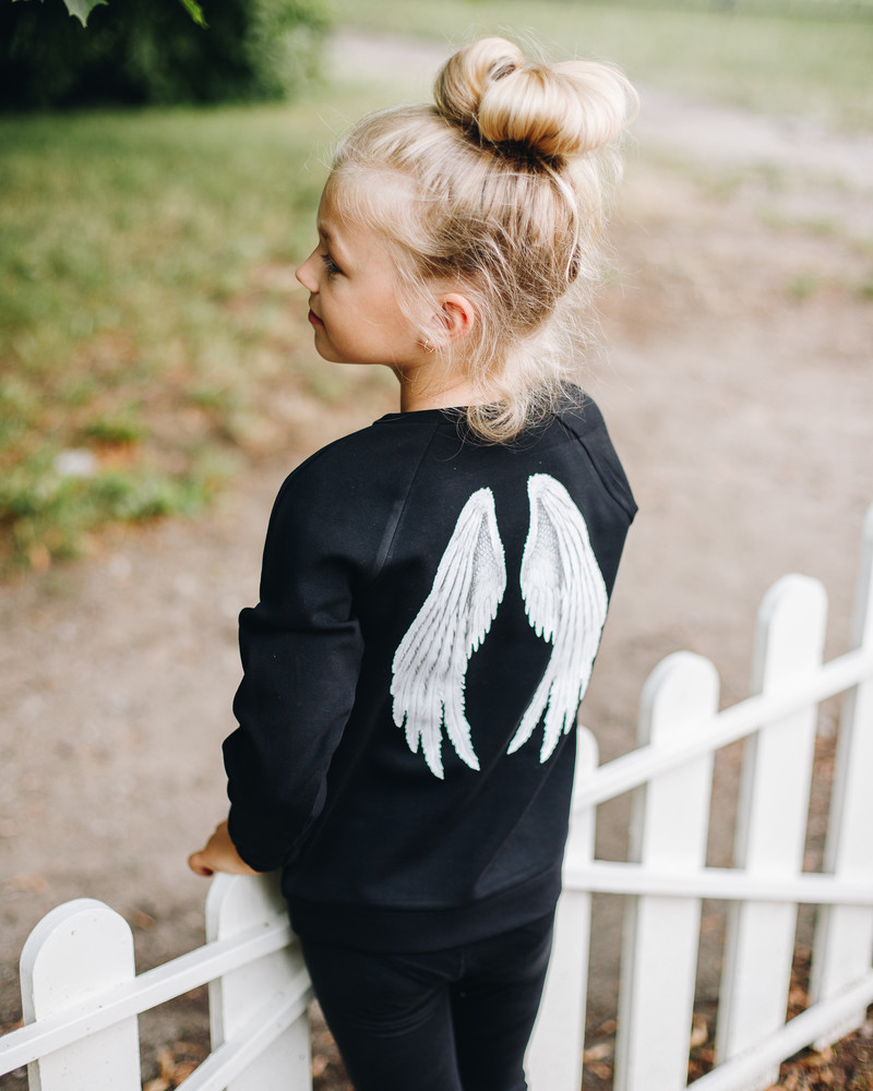 ANGEL KIDS SWEASHIRT BLACK