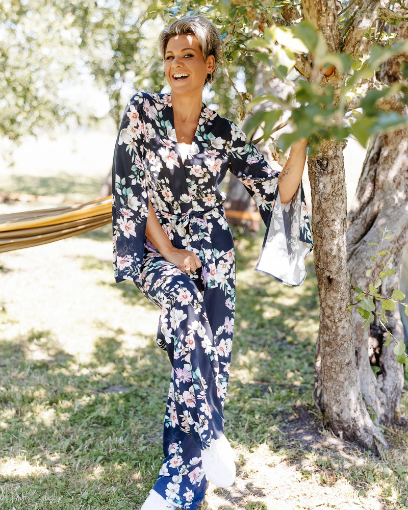 SUMMER FLOWER BOHO WIDE TROUSERS